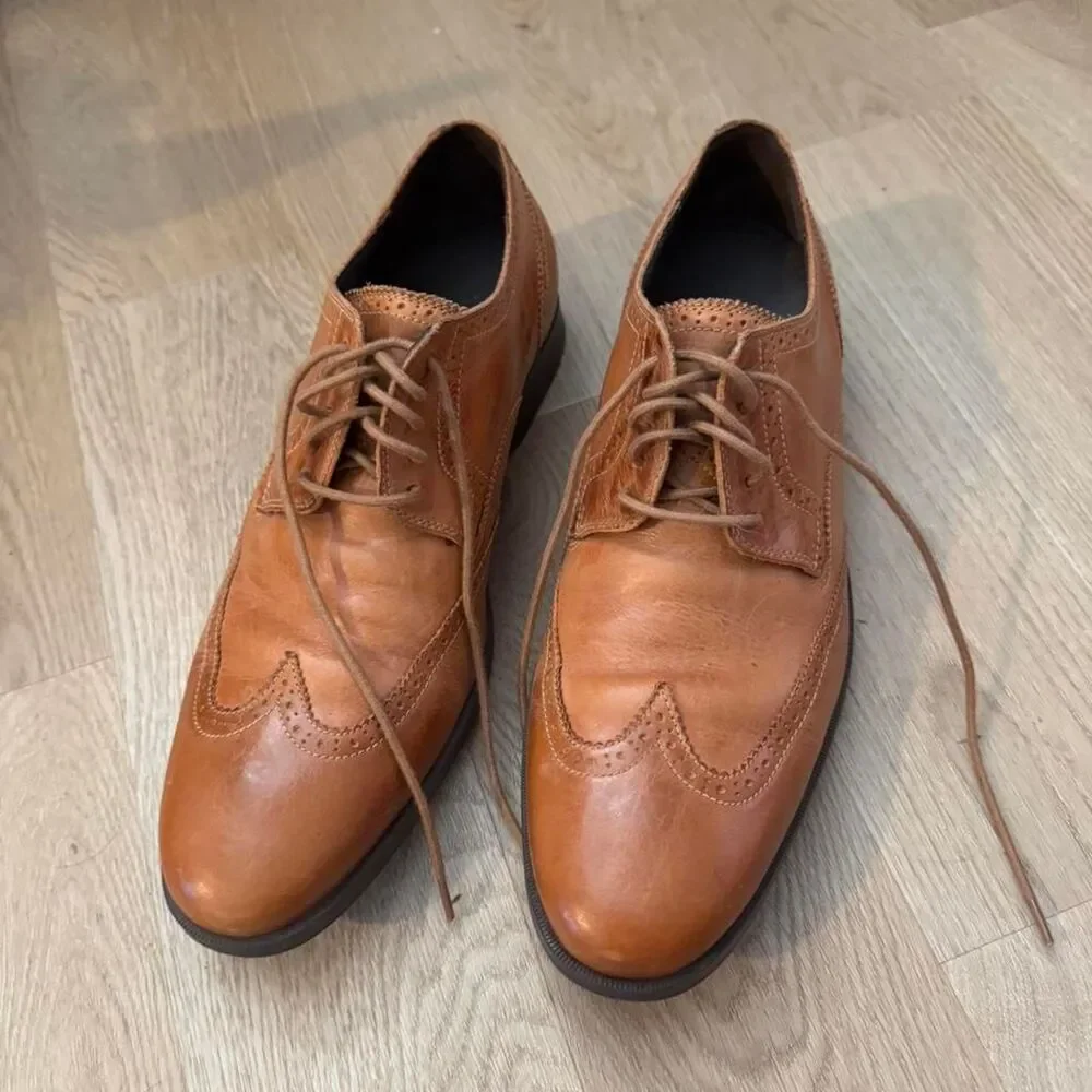 Cole-haan Men's Tan and Brown Brogues